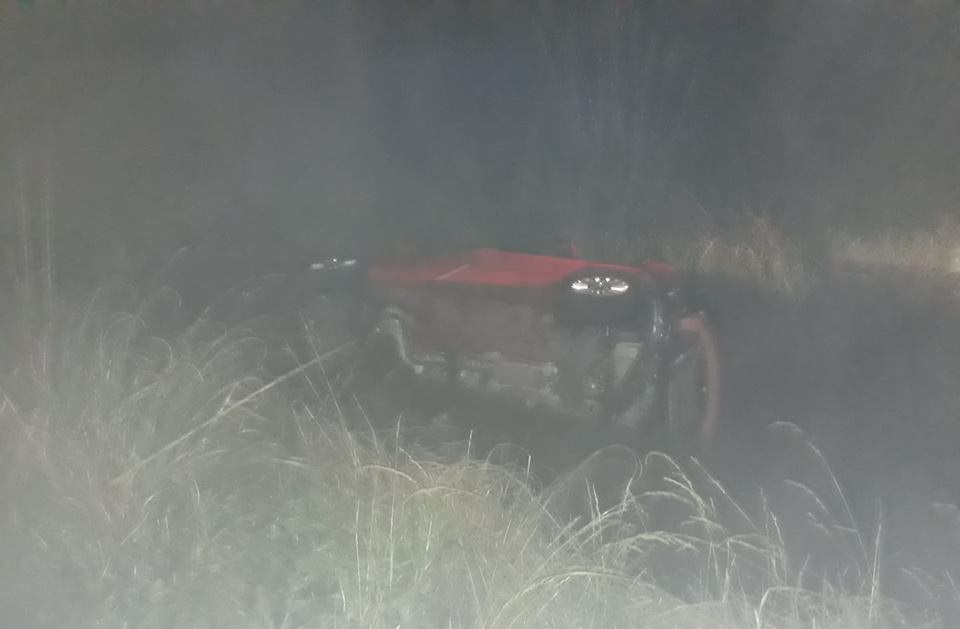 ANOCHE: Volcó un auto a la altura de Vivoratá