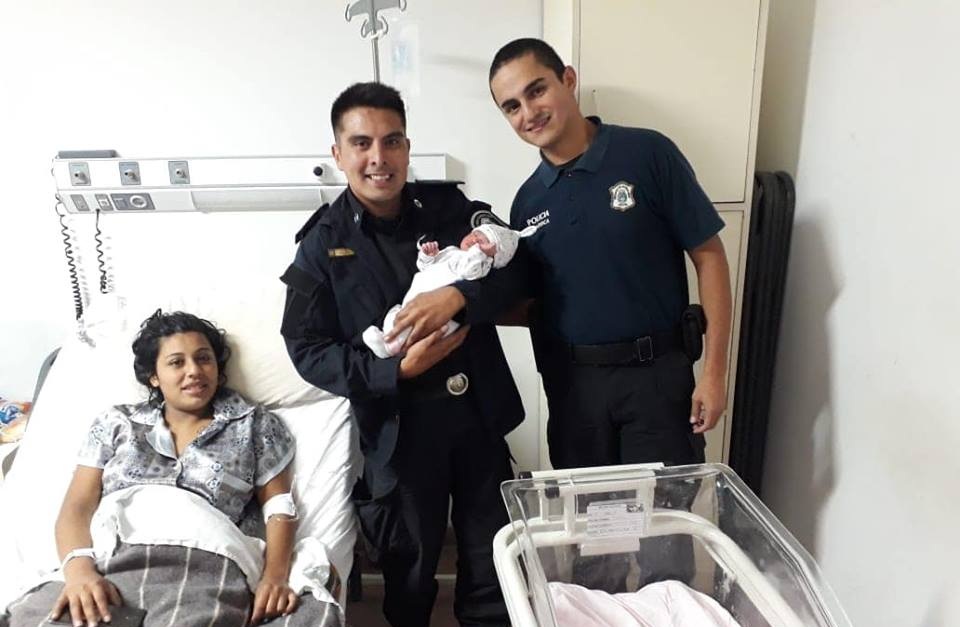 Un efectivo policial vidalense, asistió en el parto a una mujer en Mar del Plata