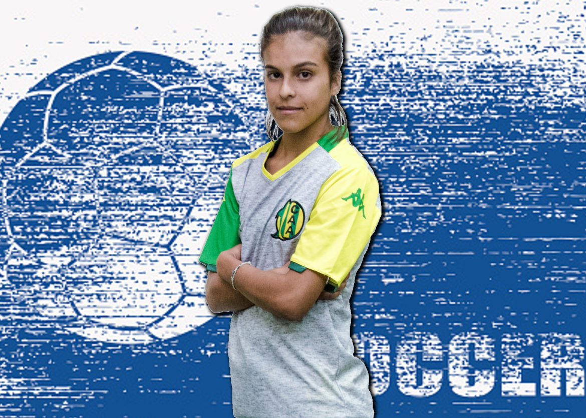 ANDÁ A BUSCARLA AL ANGULO: Gran presente y prospero futuro de la vidalense Mica Fernández en el futbol femenino