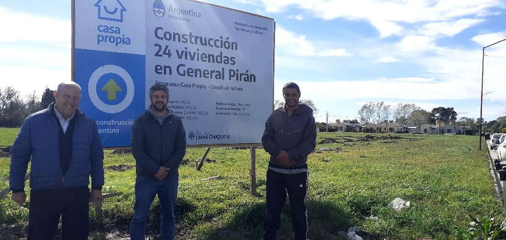 En General Pirán comenzó la construcción de 24 nuevas viviendas y avanza la obra de consultorios de pediatría