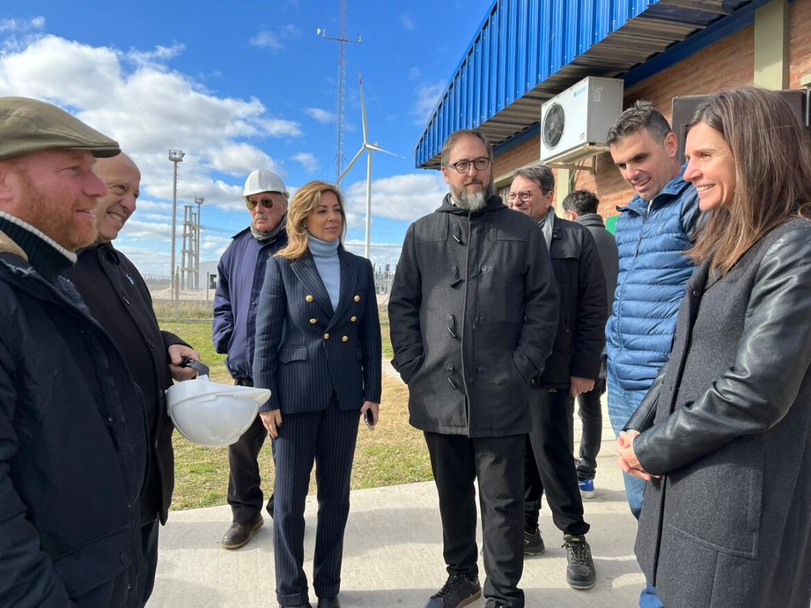 Paredi y Walter Wini visitaron la planta de alta tensión de Vivoratá junto a la secretaria de energía de la Nación