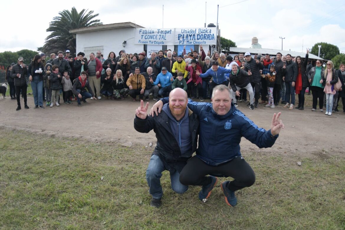 Walter Wini y Fabi Jacquet inauguraron la Unidad Básica UP en Playa Dorada