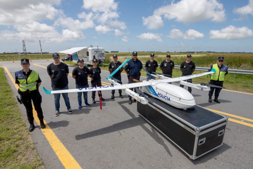 Los drones de largo alcance del Operativo de Sol a Sol tienen una base en Coronel Vidal