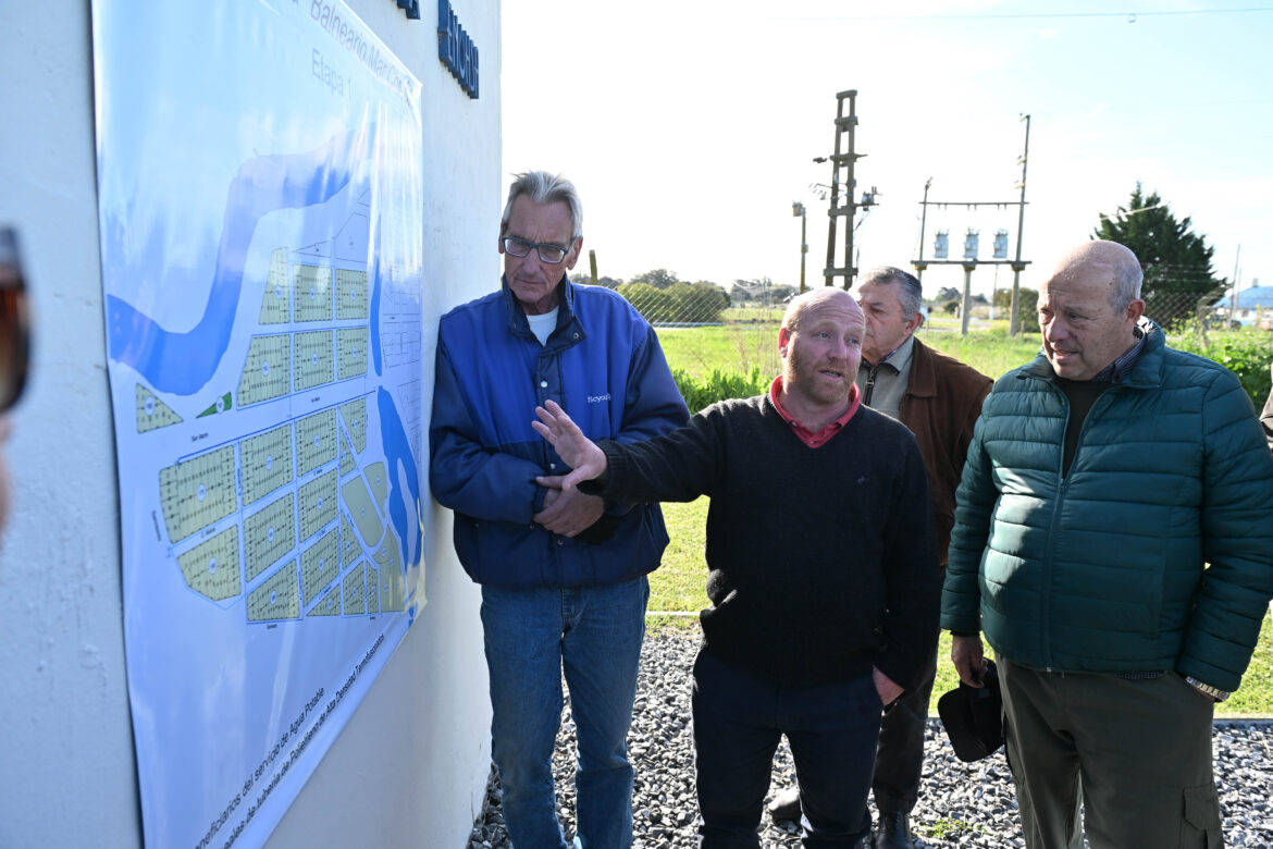 Avanza la ejecución de la red de distribución de agua potable en Mar Chiquita