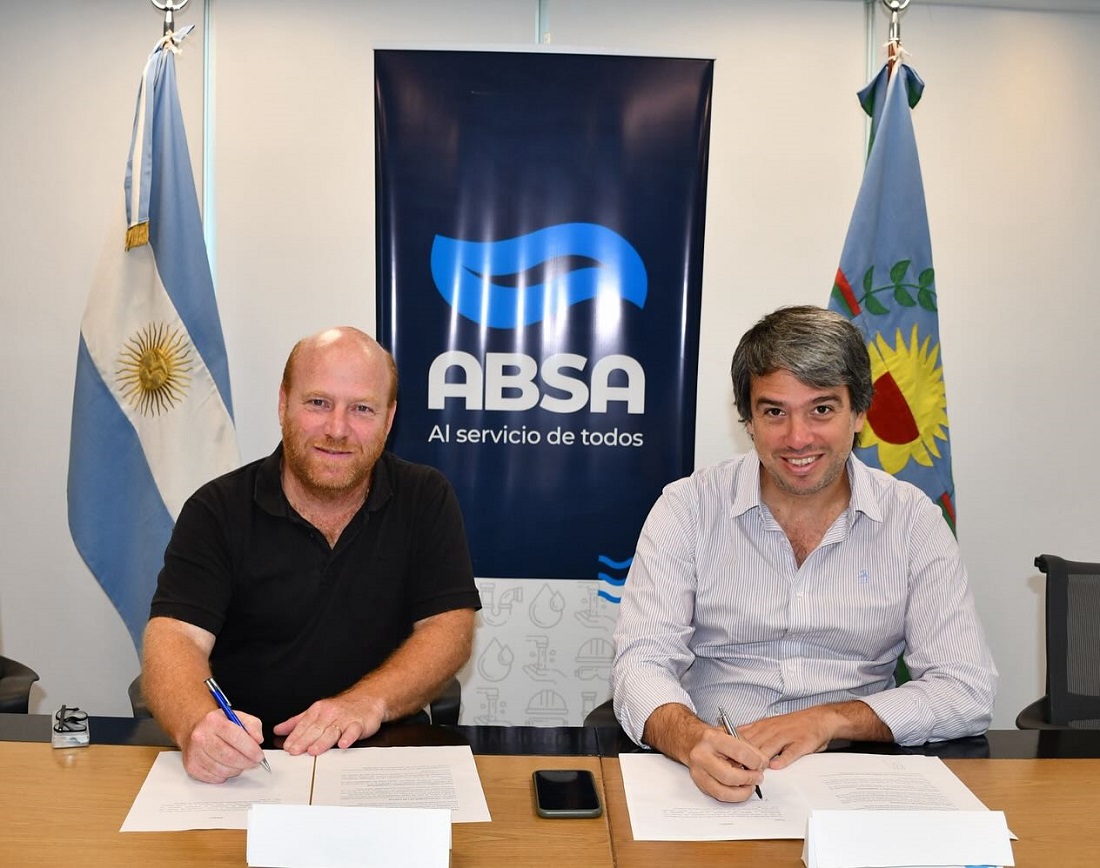 Se firmó un importante convenio con ABSA para mejorar la provisión de agua potable en General Pirán y Coronel Vidal