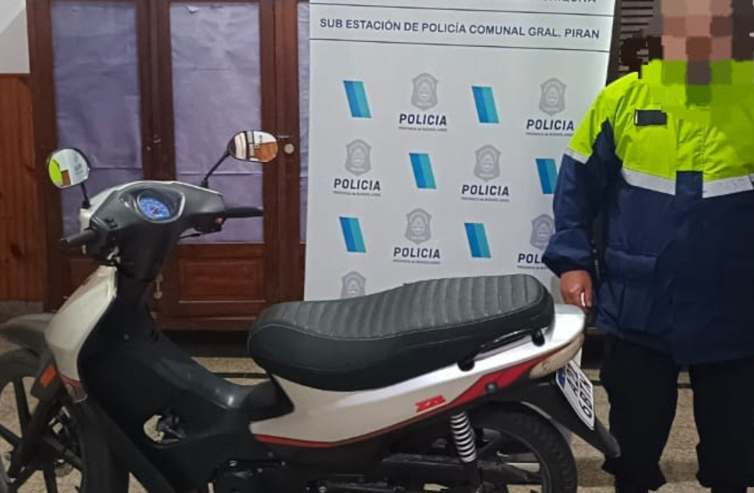 PIRAN: Robaron una moto y la policía la halló abandonada a la vera de la autovía 2