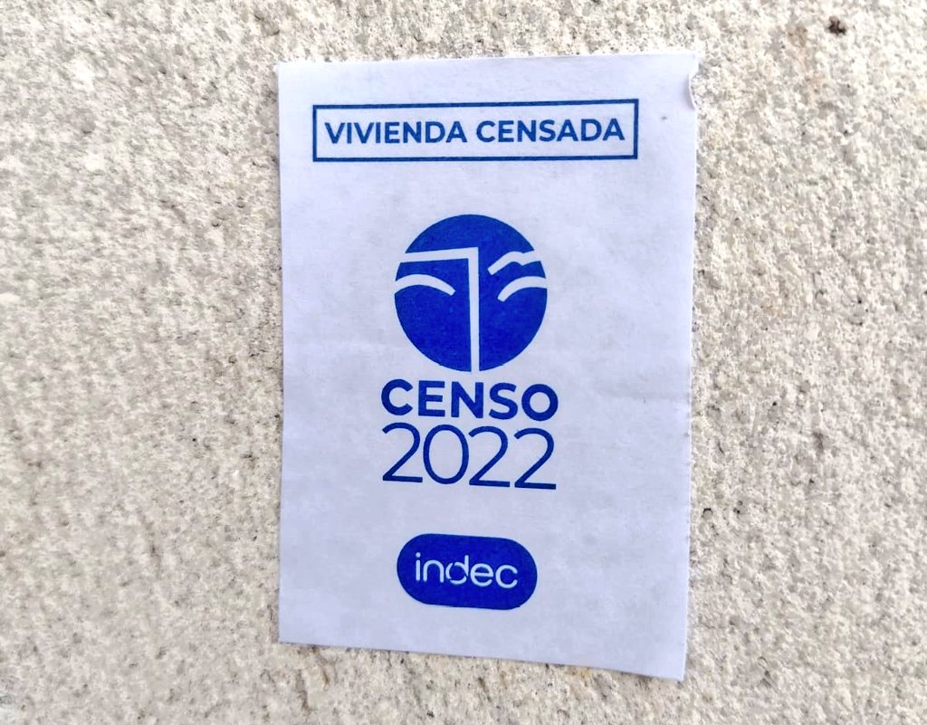 Censo 2022: con el Operativo Supervisión se censarán a partir del jueves aquellas viviendas que no llegaron a ser censadas