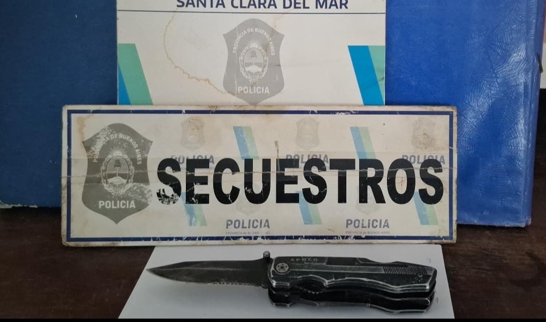 SANTA CLARA: Interceptan a un sujeto sospechoso y le secuestran un arma blanca
