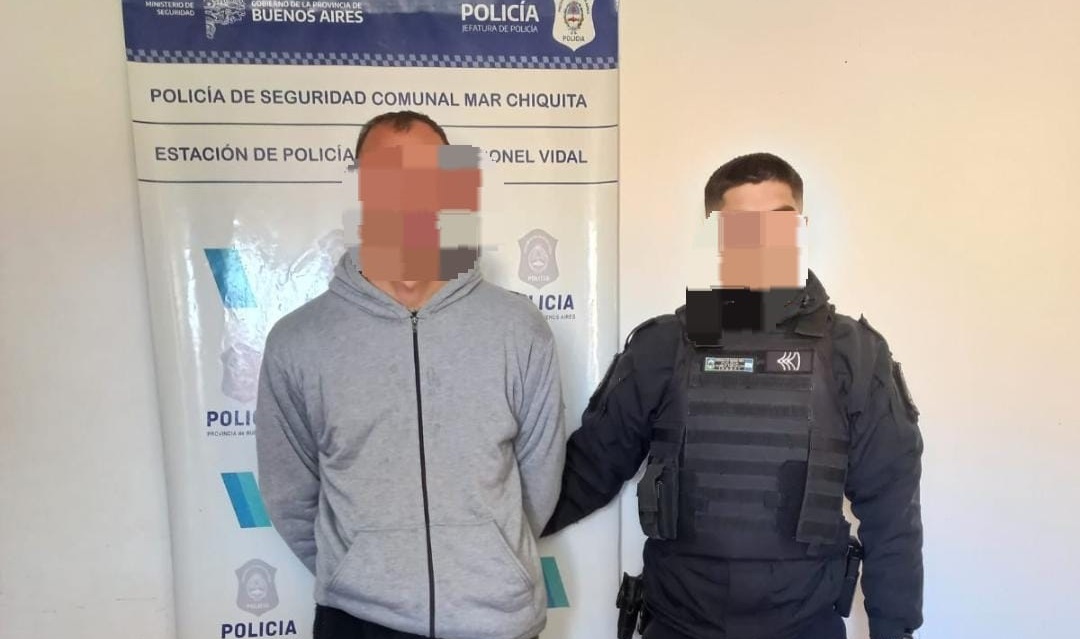 CORONEL VIDAL: Tenia restricción de acercamiento con su madre, pero no la respetó y terminó aprehendido