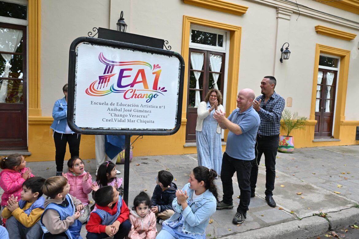 La Escuela Artística N°1 de Coronel Vidal lleva oficialmente el nombre de “Chango Veracruz”